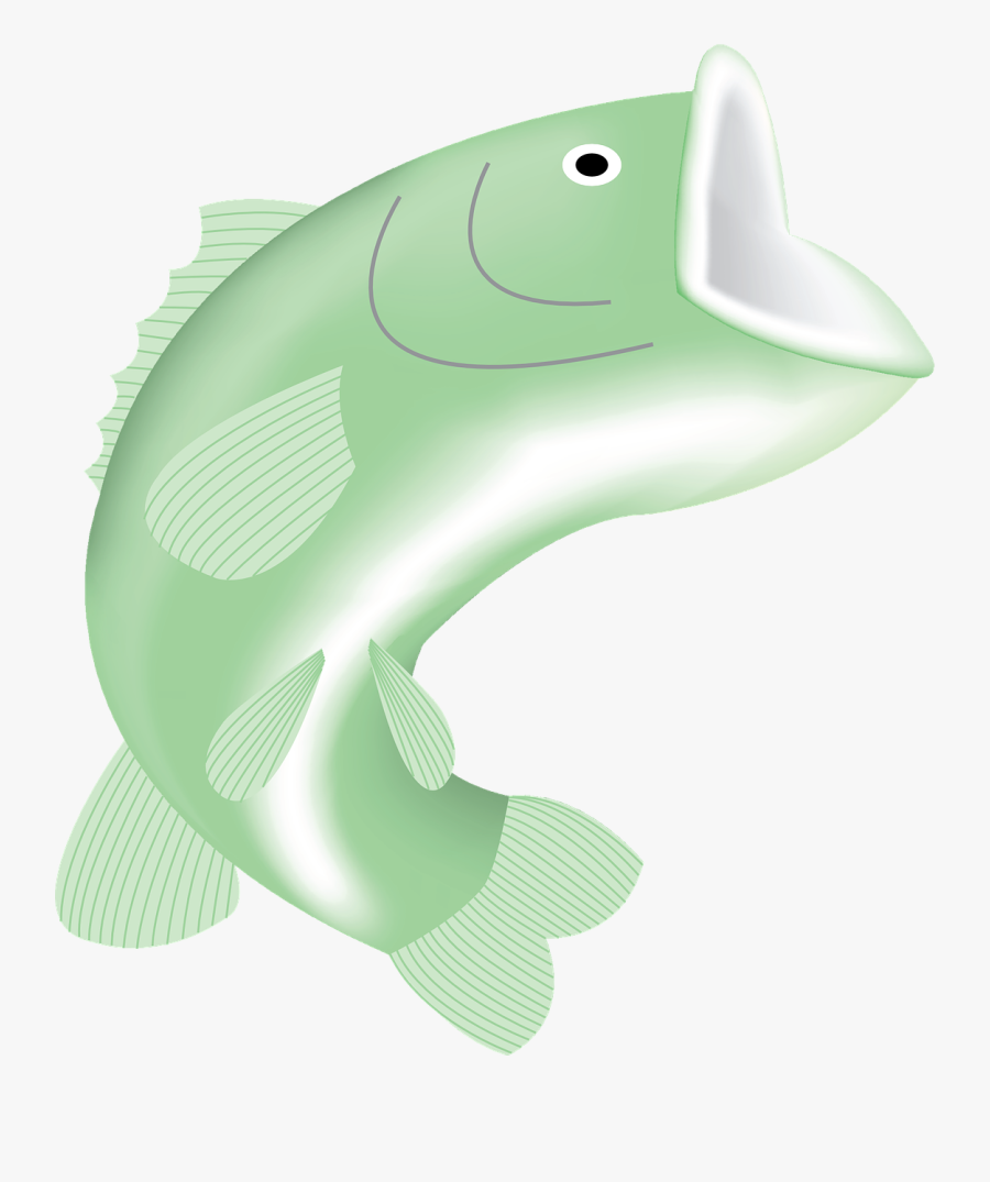 Bank Fishing - Big Mouth Fish Cartoon, Transparent Clipart