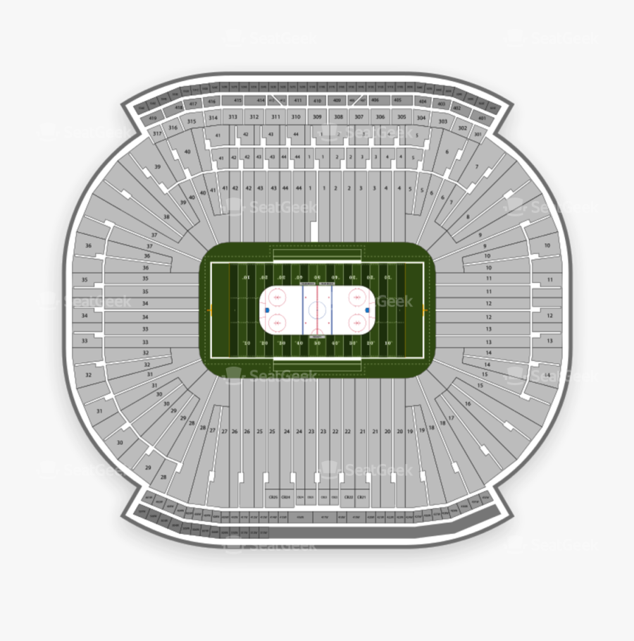 Transparent Football Pitch Clipart - Michigan Stadium, Transparent Clipart