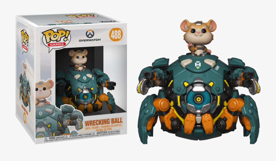 Wrecking Ball - Funko Pop Overwatch Wrecking Ball, Transparent Clipart