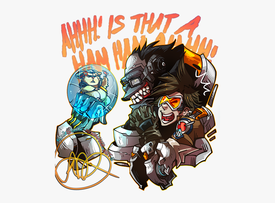 Karniz,wrecking Ball ,winston - Overwatch Winston And Hammond, Transparent Clipart