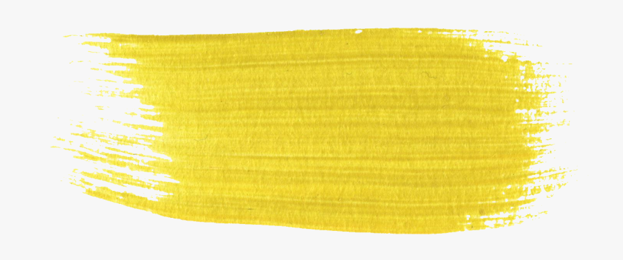 Yellow Brush Stroke Png, Transparent Clipart