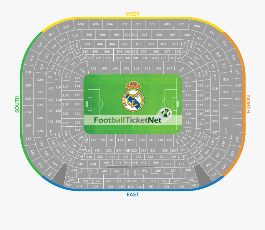 Transparent Stadium Clipart - Santiago Bernabeu Category 1, Transparent Clipart