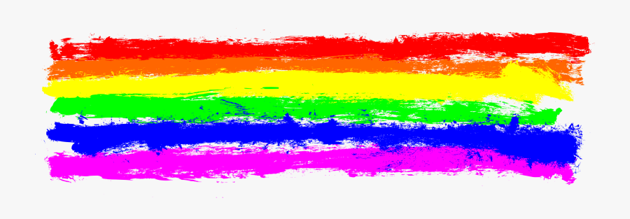 Clipart Rainbow Brush Stroke - Rainbow Paint Stroke Png, Transparent Clipart