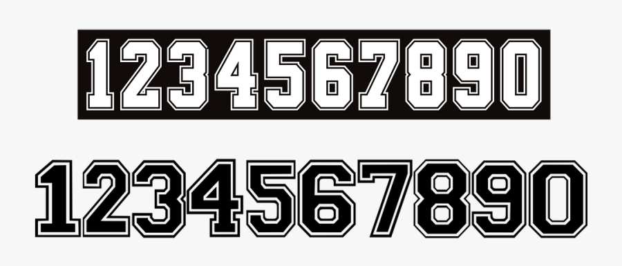 Block Numbers 8 Clipart Black And White, Transparent Clipart