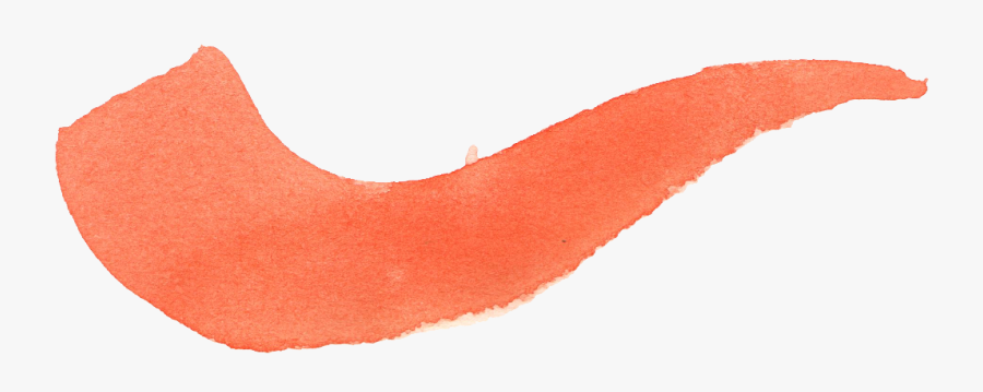 Brush Stroke Line Orange Watercolor Png, Transparent Clipart