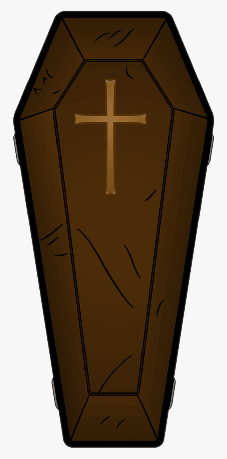 Halloween Brown Png Picture - Clipart Coffin, Transparent Clipart