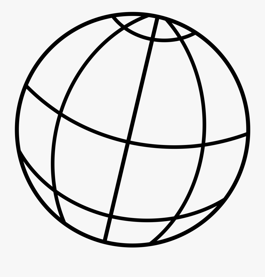 Clip Art Globe Lineart - Globe Line Clipart, Transparent Clipart