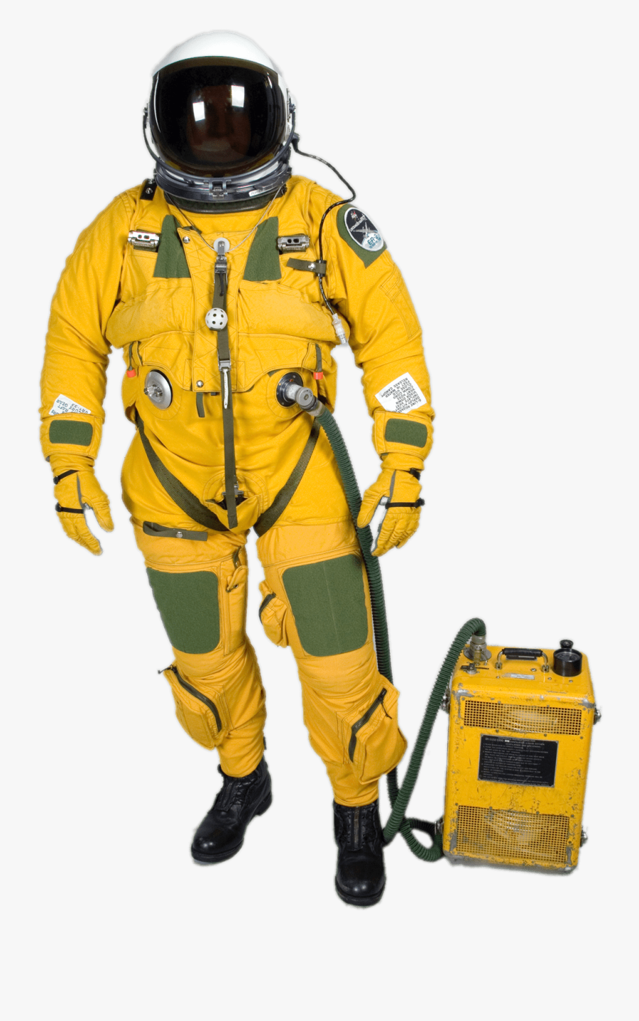 Yellow Space Suit - Yellow Astronaut Suit, Transparent Clipart