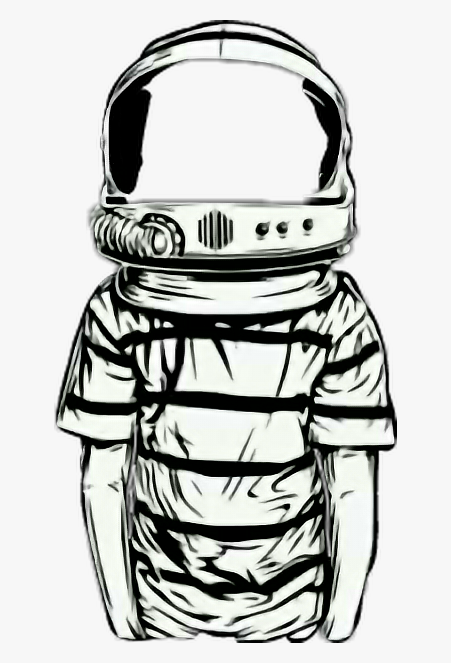 Cool Space Man T Shirts - Space Drawing Astronaut, Transparent Clipart