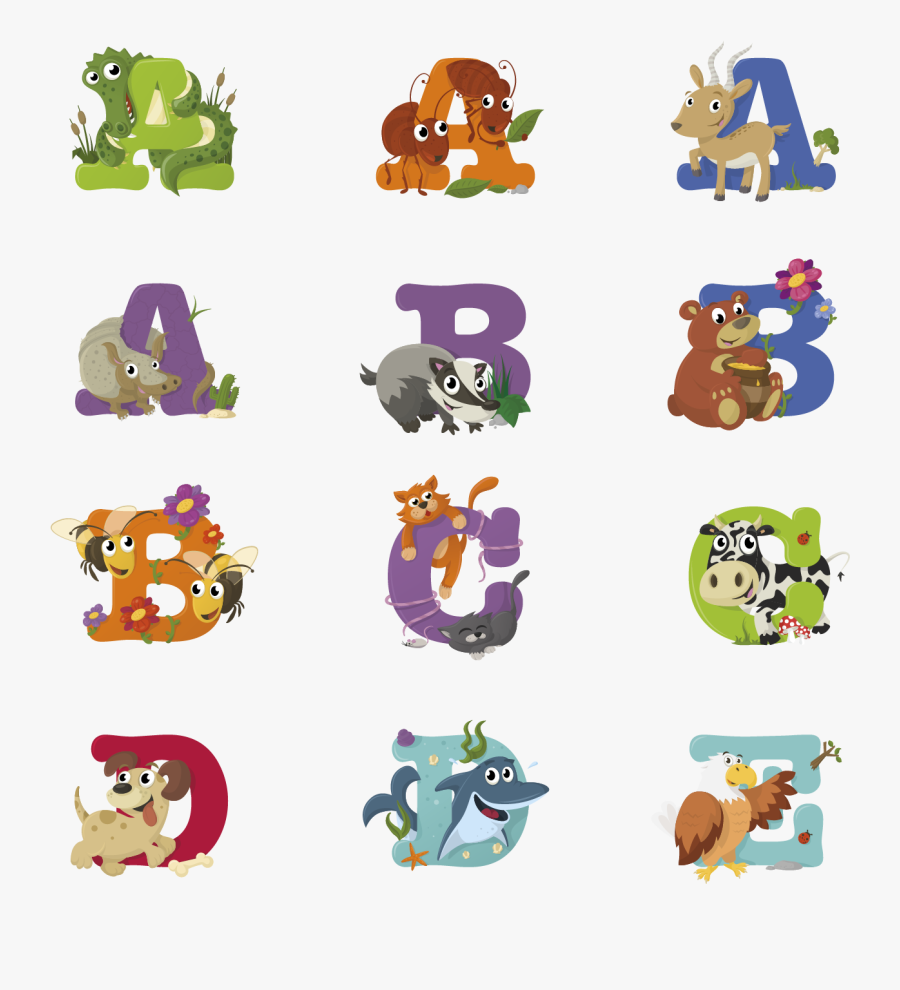 Clip Art Animals By Alphabet, Transparent Clipart