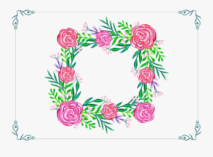 Floral Design Template - Beautiful Hd Frames, Transparent Clipart