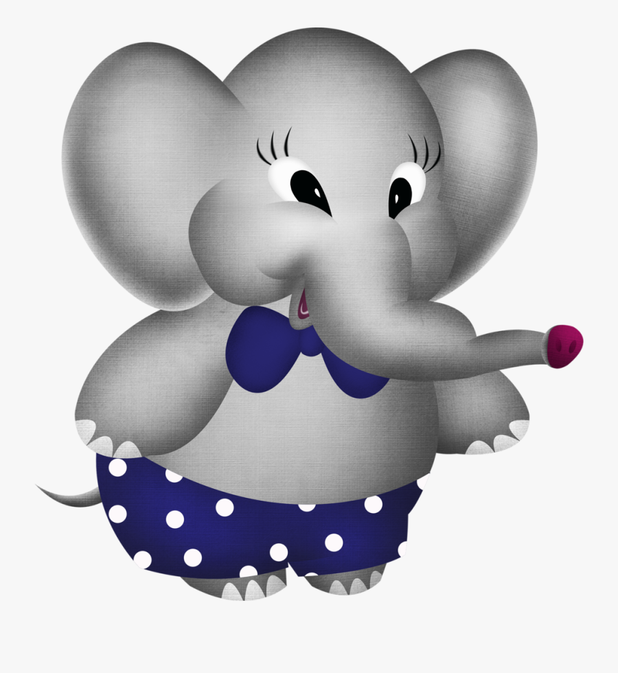 Transparent Cute Baby Elephant Clipart - Cute Baby Elephant Cartoon Dark Grey, Transparent Clipart
