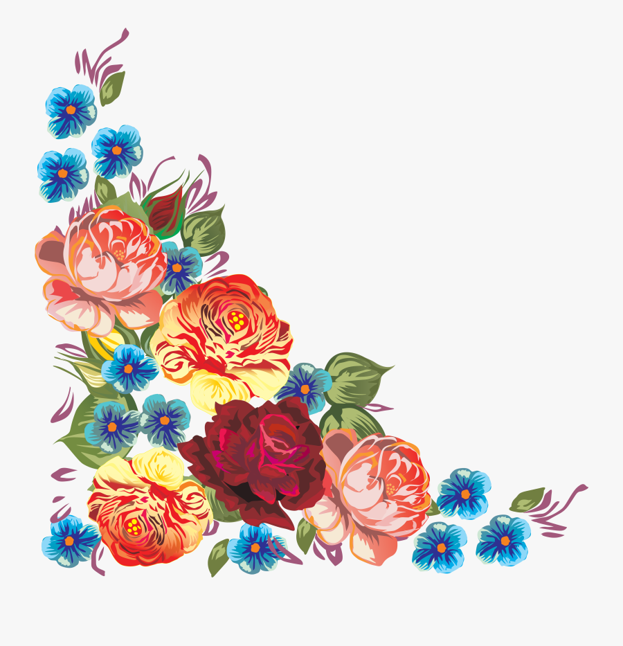 Картинка В Png - Πλαισια Κειμενου Με Λουλουδια, Transparent Clipart