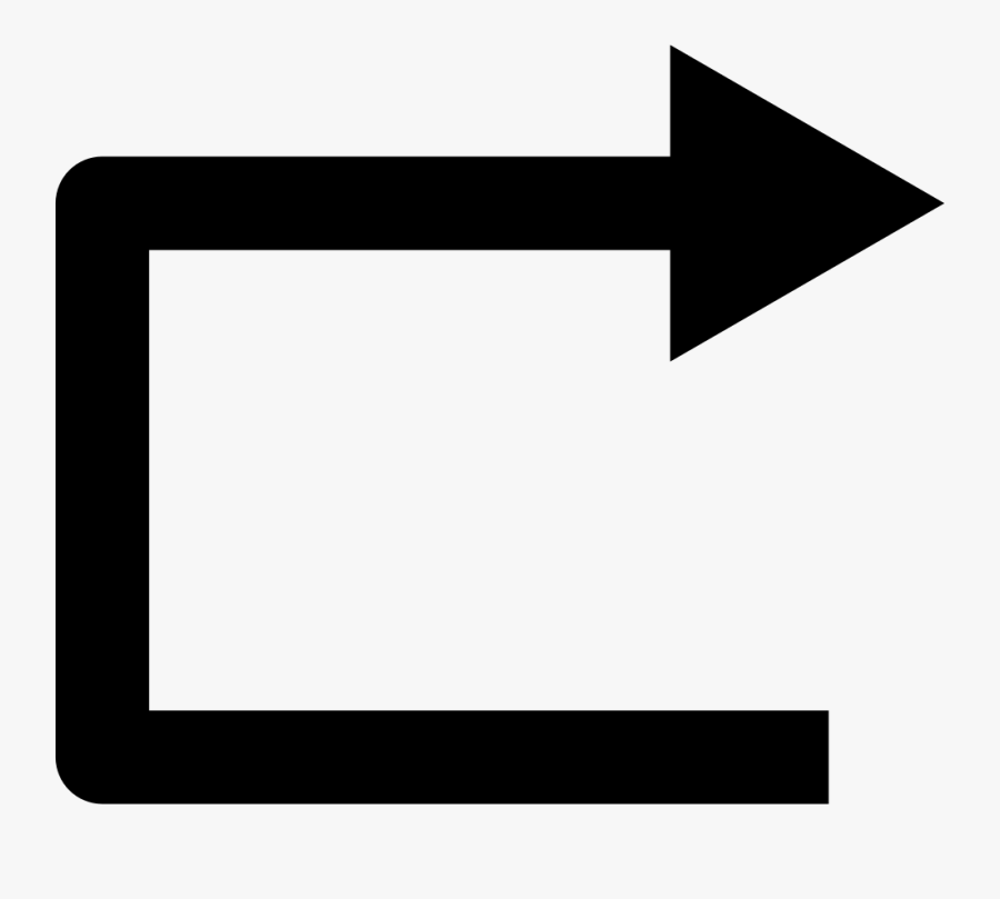 Transparent Swirl Arrow Clipart - Om De Hoek Symbool, Transparent Clipart