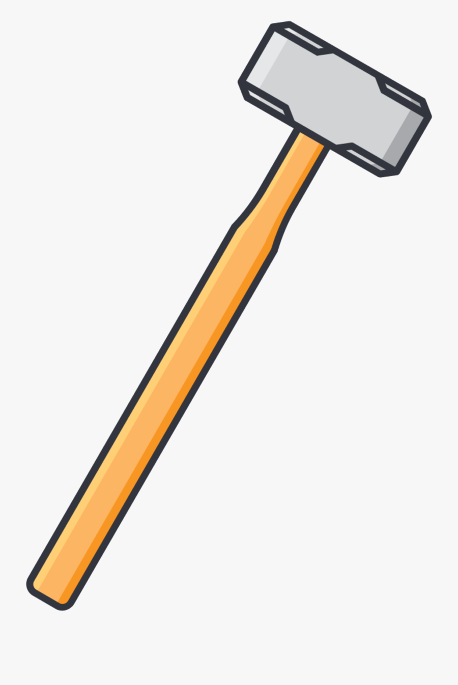 Clip Art Line Angle Hammer Product Design, Transparent Clipart