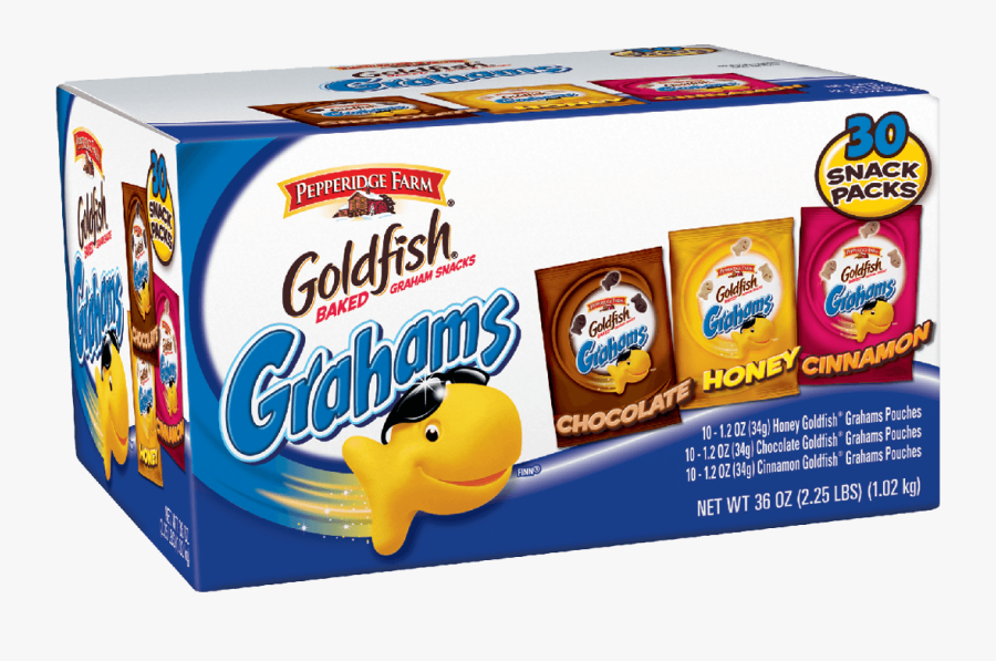 Goldfish Grahams Graham Snacks, Baked, Cinnamon - Goldfish Crackers, Transparent Clipart