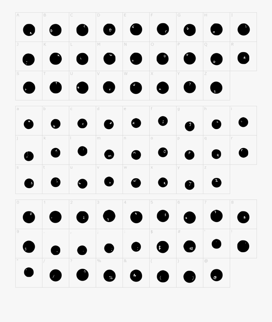 Clip Art Font With Holes - Circle, Transparent Clipart
