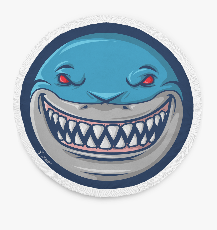 Angry Shark Beach Blanket"
 Class= - Blanket, Transparent Clipart