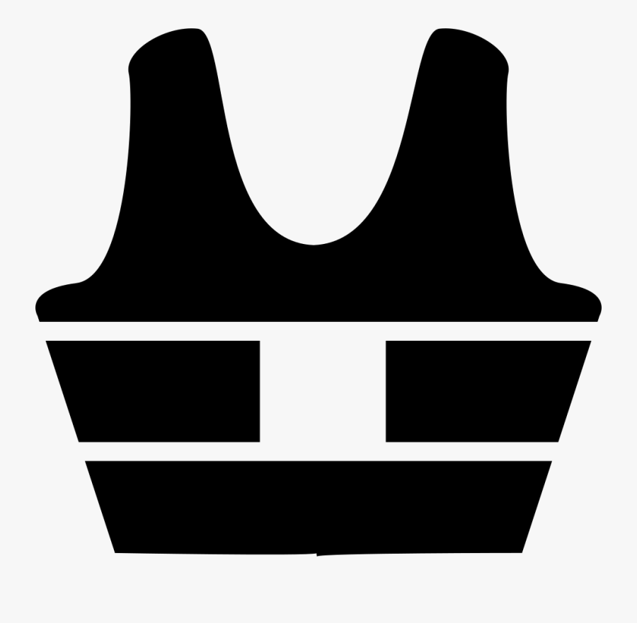 Picture Black And White Download Police Proof Vest - Bullet Proof Vest Silhouette, Transparent Clipart