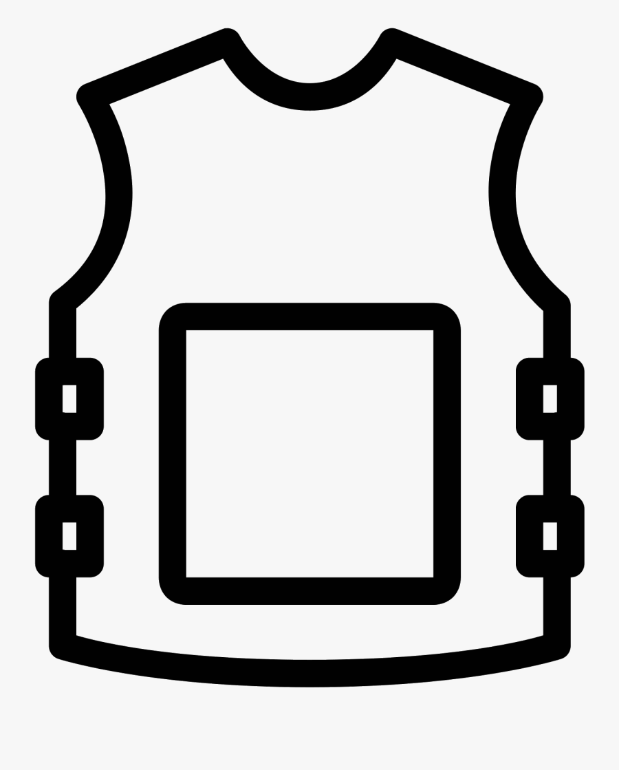 Transparent Bullet Proof Vest Png - Bullet Proof Vest Icon, Transparent Clipart