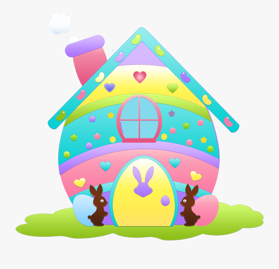 Easter Egg House, Transparent Clipart