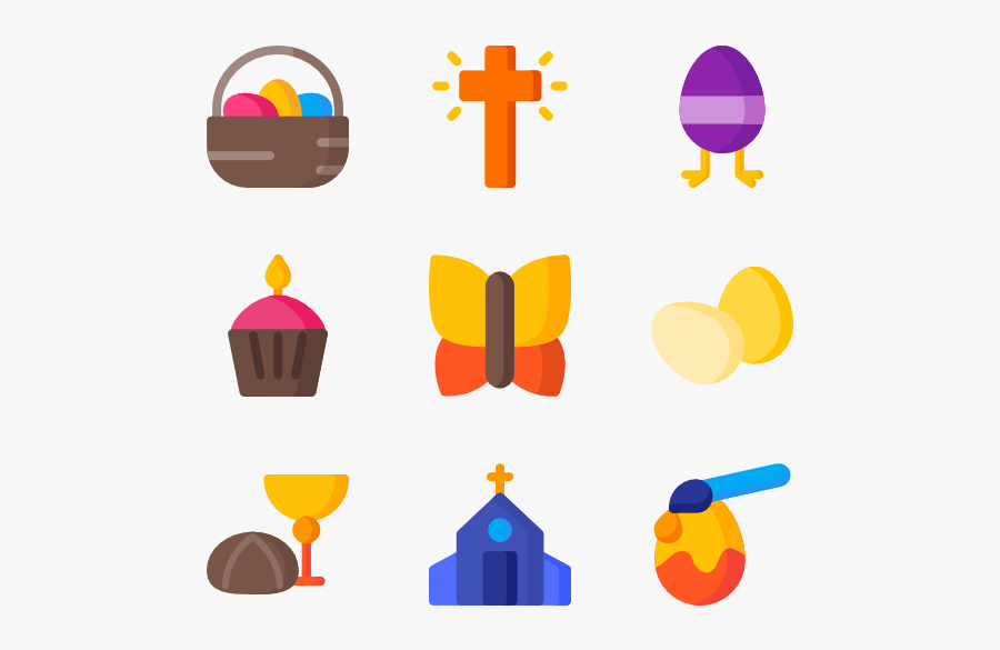 Easter - Christian Cross Icons Free, Transparent Clipart