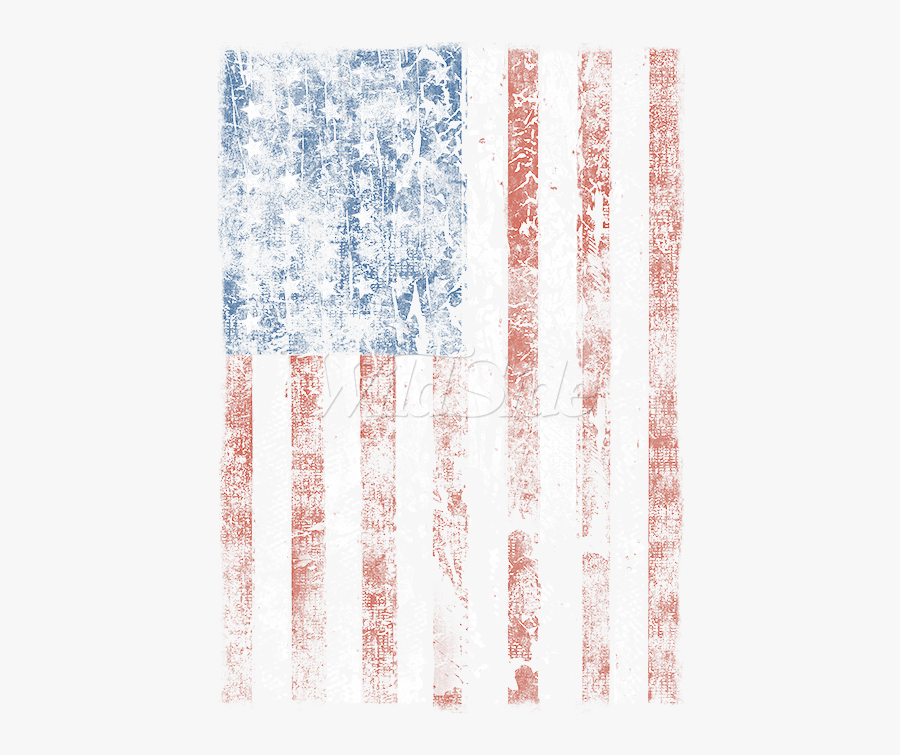 Distress Us Flag 48 Star Youth - Handwriting, Transparent Clipart
