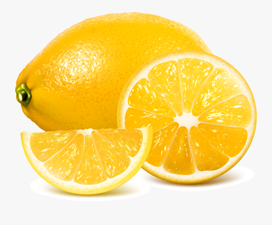 Transparent Lemon Juice Clipart - Sliced Lemon Vectors, Transparent Clipart