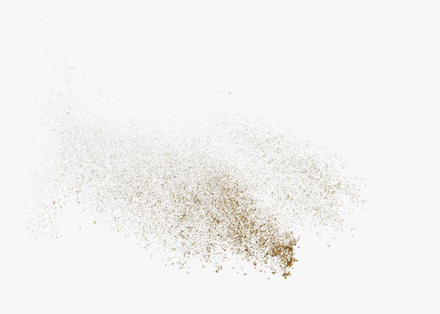 Golden Sprinkle Pattern Particles Powder White The - Bird, Transparent Clipart