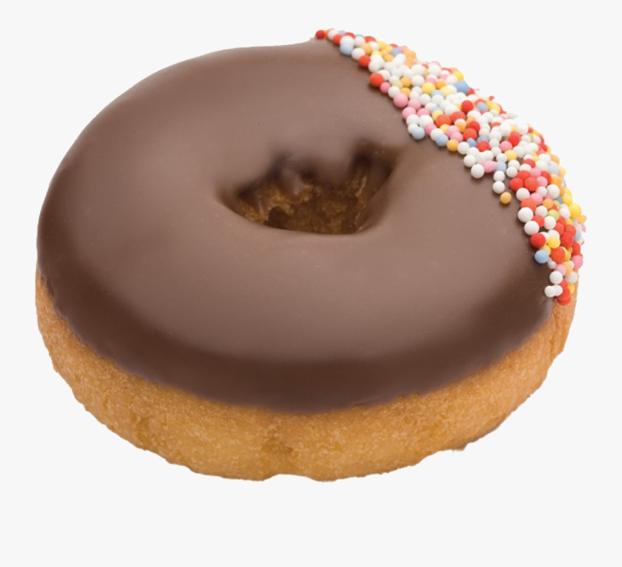 Chocolate And Round Sprinkle Donuts Png Image - Donuts Png, Transparent Clipart