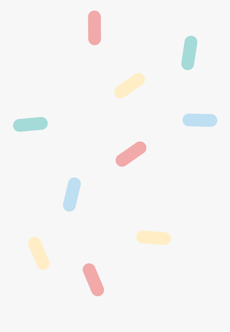 Sprinkles-01 - Orange - Gold Border Transparent Sprinkles, Transparent Clipart