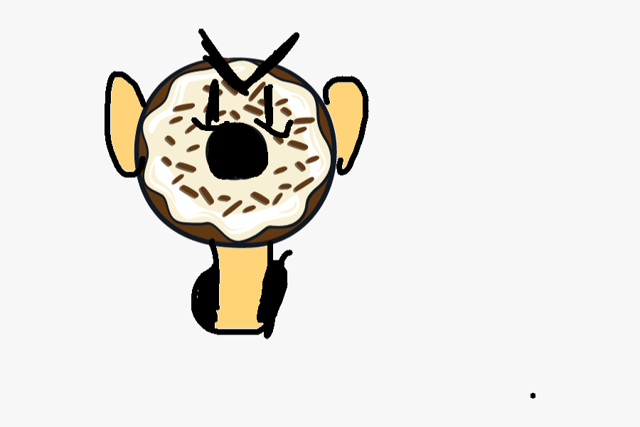 Chocolate Sprinkles Doughnut - Cartoon, Transparent Clipart