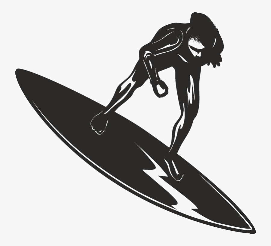 Graphics Silhouette Illustration Photograph Surfboard - Surfing, Transparent Clipart