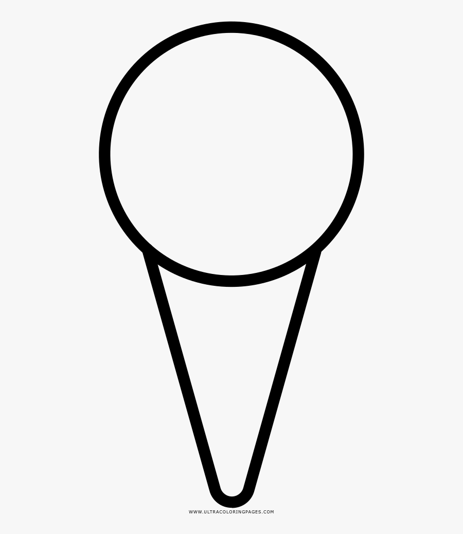 Snow Cone Coloring Page - Line Art, Transparent Clipart