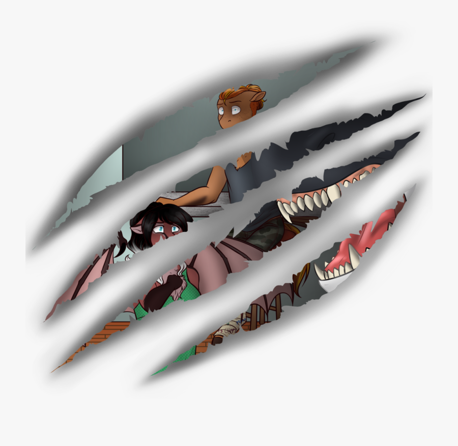 Anthro Oc Artist Blackblood Queen Marks - Transparent Background Claw Marks Png, Transparent Clipart