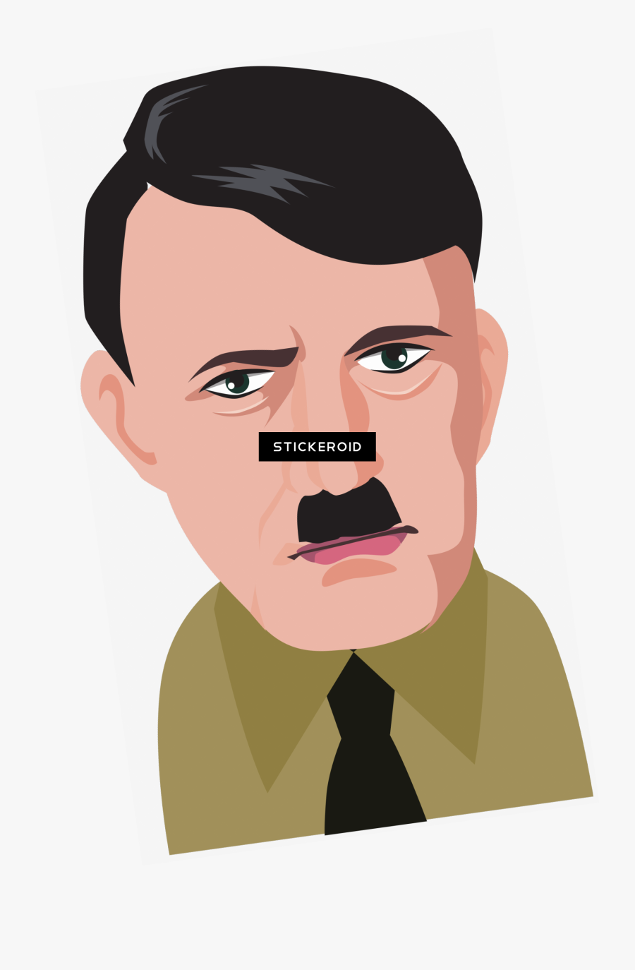 Hitler Head Png - Adolf Hitler Png Cartoon, Transparent Clipart
