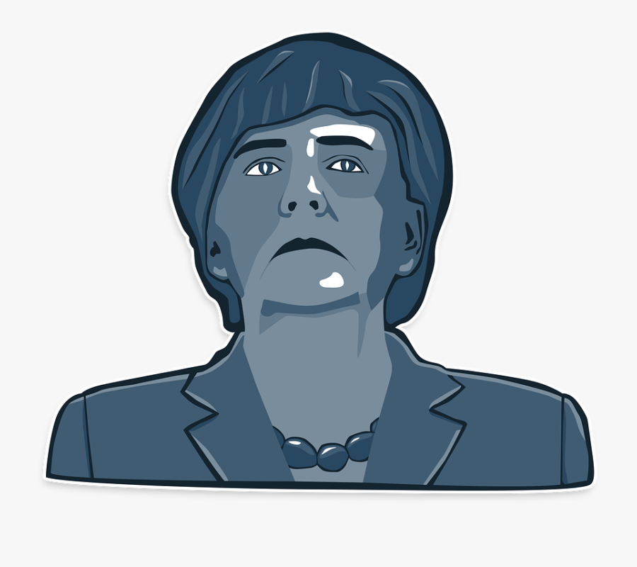 Merkel Trump G7 Satire, Transparent Clipart