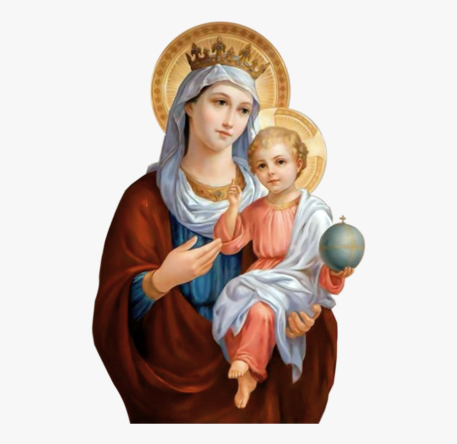 Catholic Child Veneration Of Church Jesus Queen Clipart - Blessed Mother Virgin Mary, Transparent Clipart