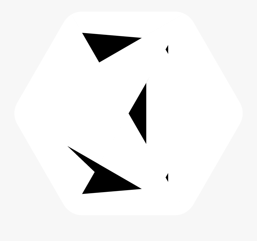 Kraken Logo Black And White - Triangle, Transparent Clipart