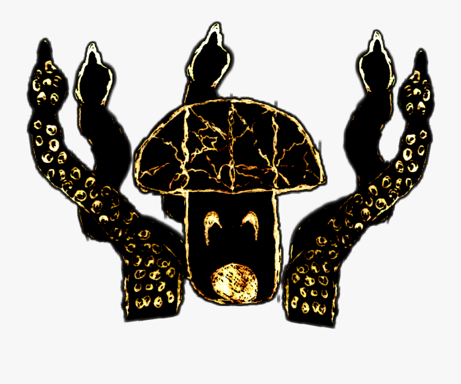Fungal Electric Kraken Kraken Seamonster - Illustration, Transparent Clipart