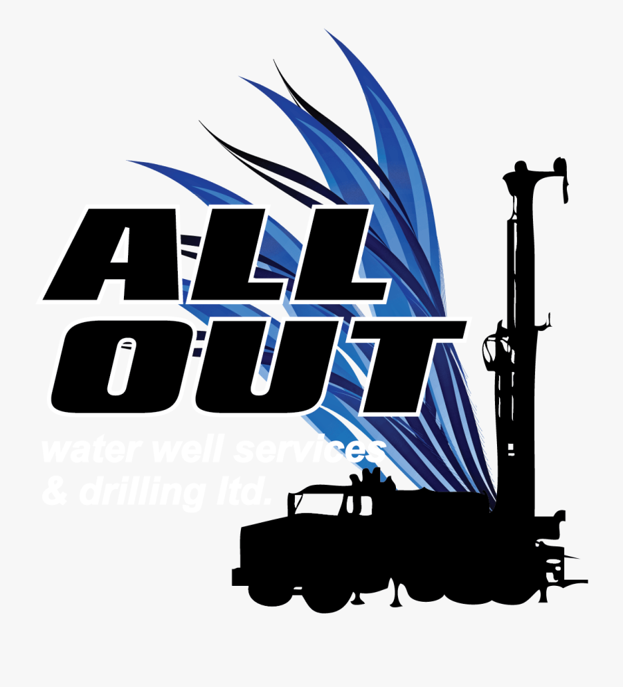 This Is A Photo Of The All Out Drilling Logo - Illustration, Transparent Clipart