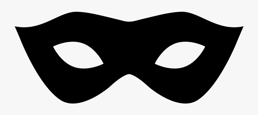 Mask Carnival Blindfold Silhouette Shape - Mascara Para Tapar Los Ojos, Transparent Clipart