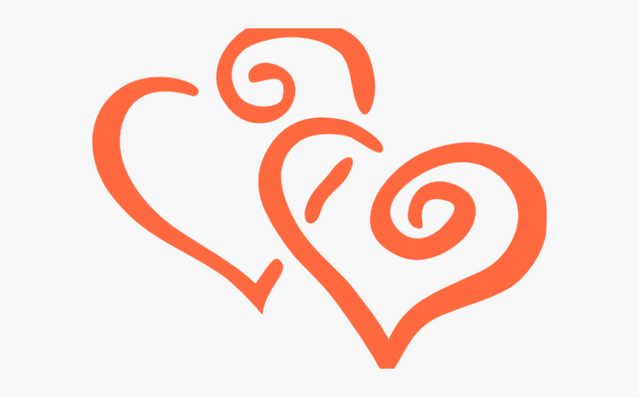 Transparent Wedding Heart Clipart - Double Heart Png Clipart, Transparent Clipart