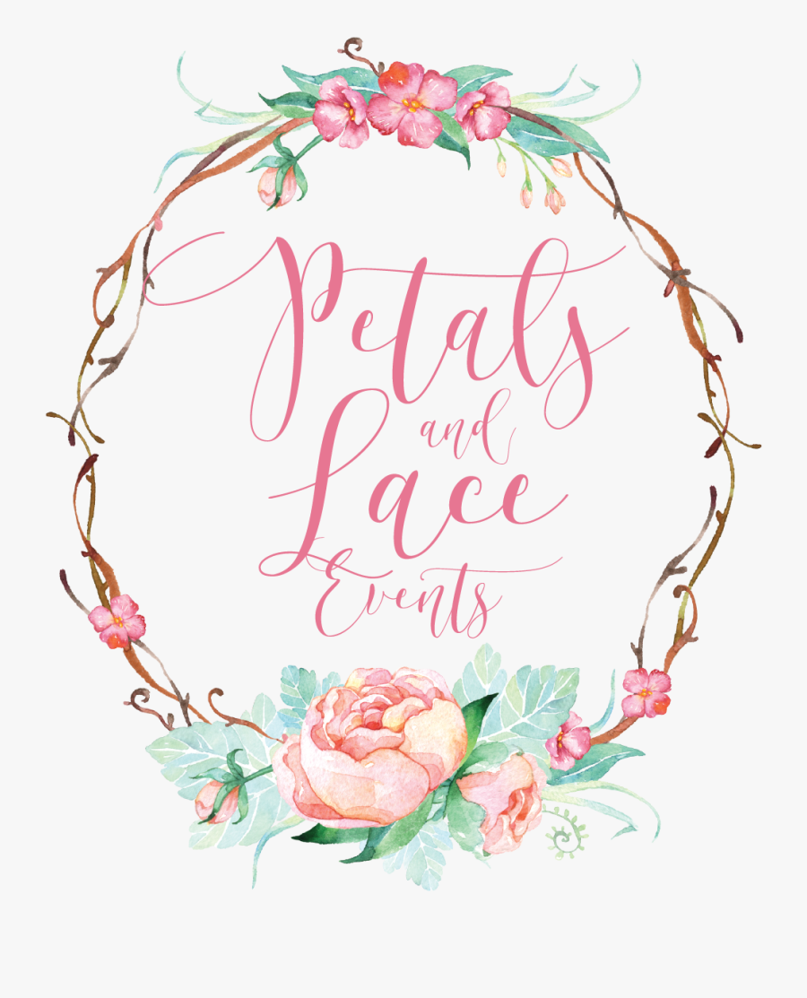 Lace Clipart Rustic Wedding - Watercolor Flower Crown Pink Png, Transparent Clipart