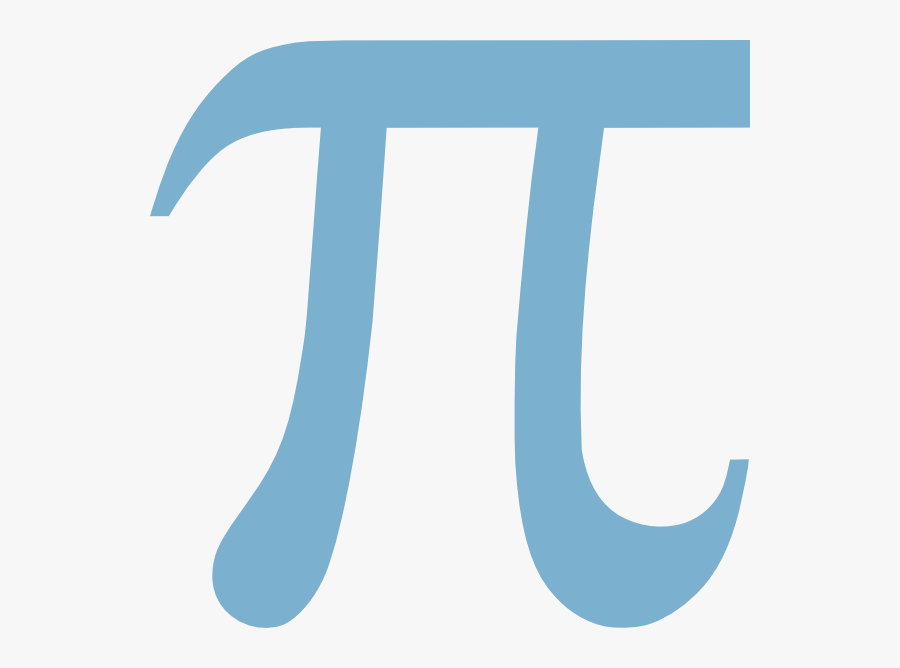 Pi Symbol Light Blue, Transparent Clipart