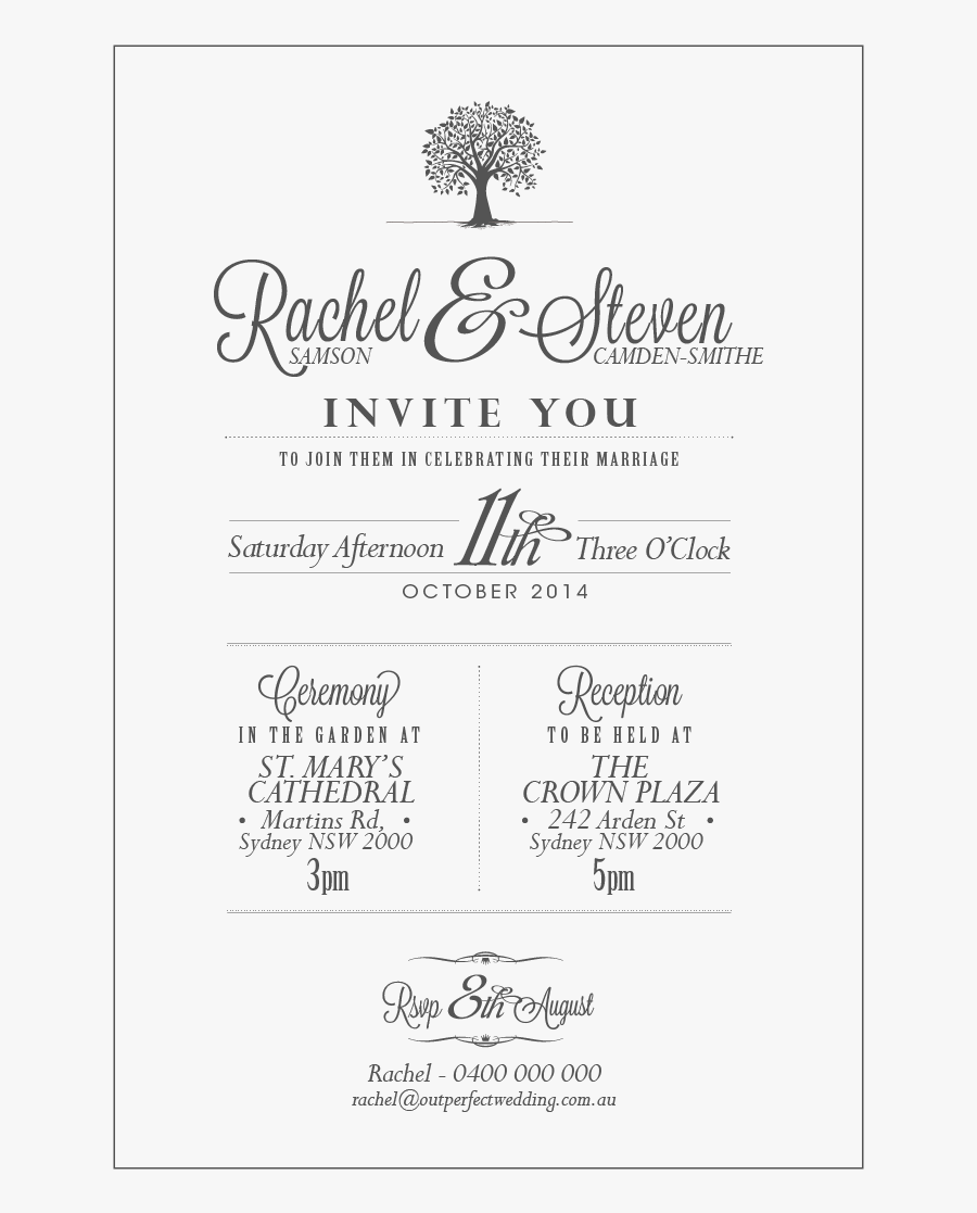 Invitation Clipart Rustic Wedding - Paper, Transparent Clipart