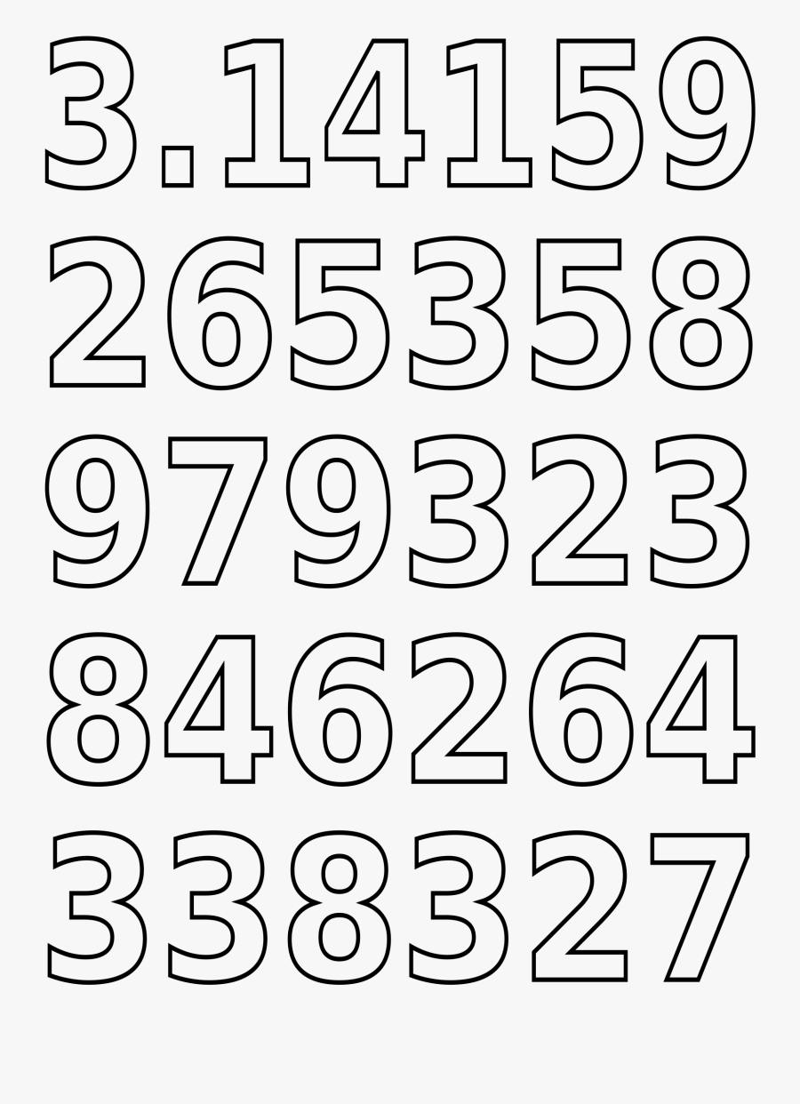 Pi Day Digits Of Pi Large Clip Arts - Pi Day Activities 2018, Transparent Clipart