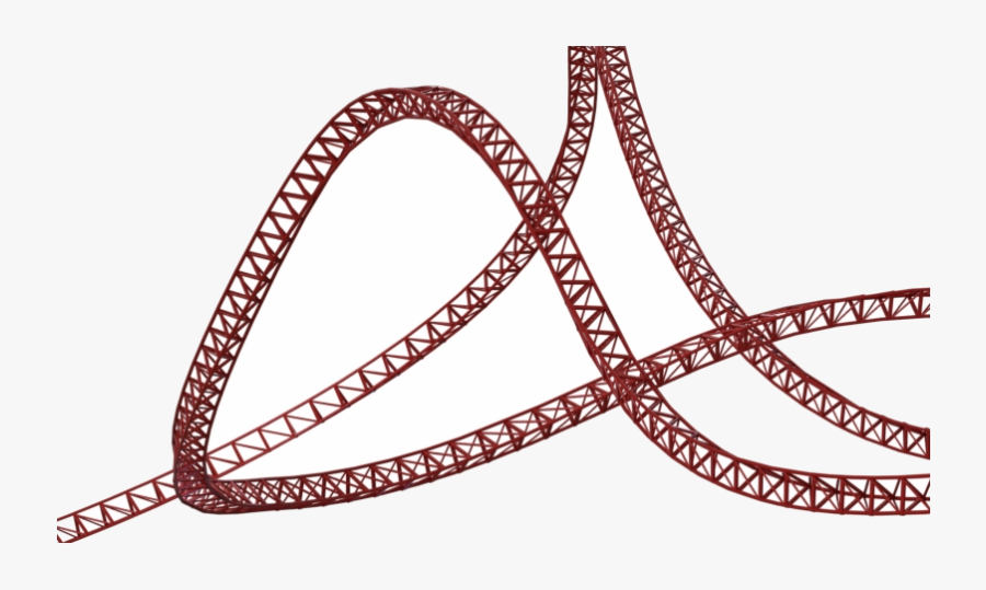 Roller Coaster Clipart Vector Track Transparent Png - Roller Coaster Track Vector, Transparent Clipart