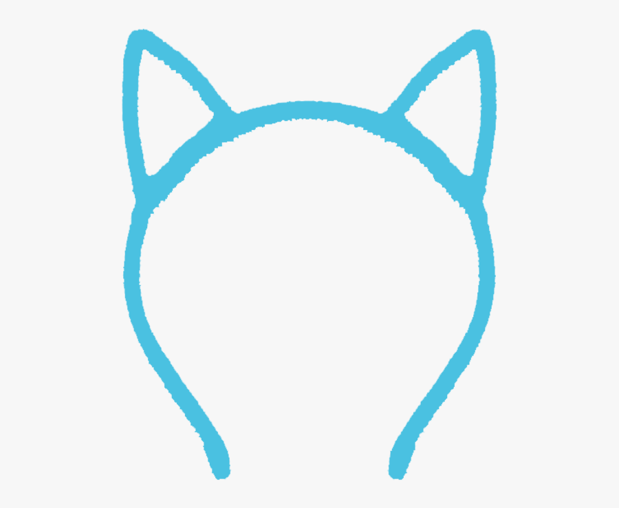 Clipart Cat Headband - Cat Ears Headband Black, Transparent Clipart
