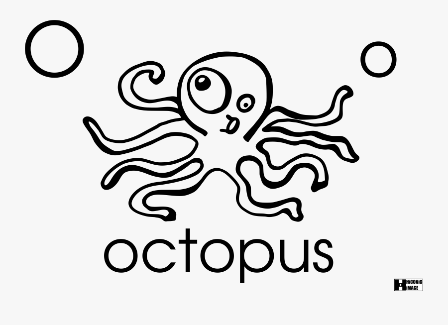 Phonics Flashcards Hiconic Image - Octopus, Transparent Clipart